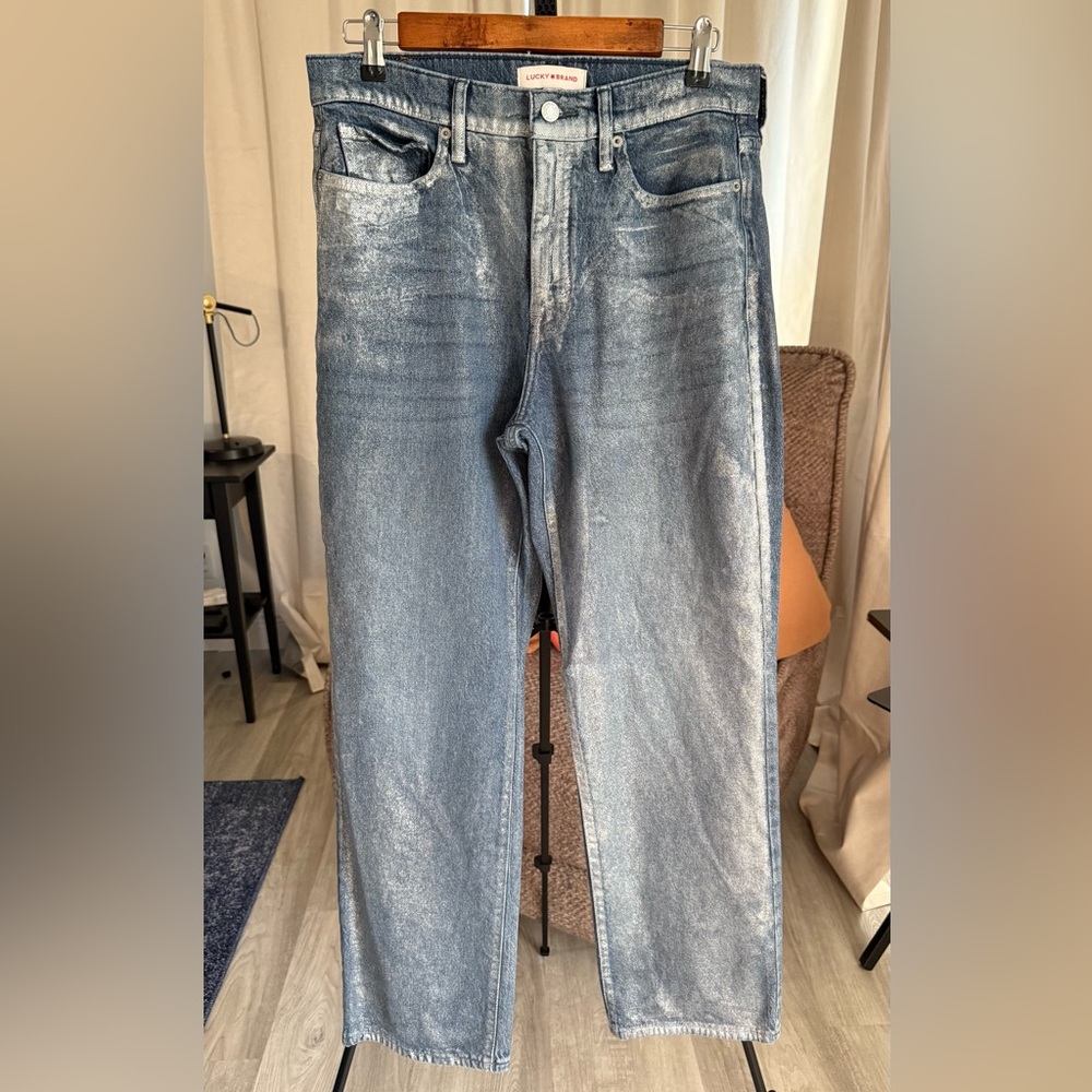 Lucky Brand Women's High Rise Silver Jeans NEVER USED